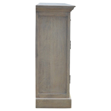 65" Brown Solid Wood Four Drawer Sideboard HomeRoots