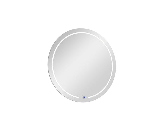 39" Clear Round Lighted Frameless Bathroom Vanity Mirror HomeRoots