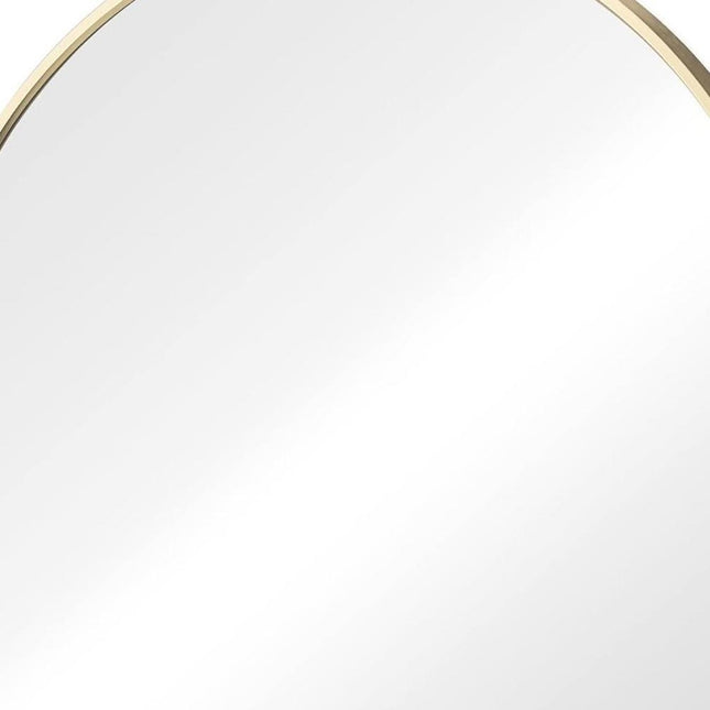 20" Gold Metal Round Framed Bathroom Vanity Mirror HomeRoots