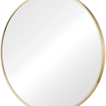 20" Gold Metal Round Framed Bathroom Vanity Mirror HomeRoots