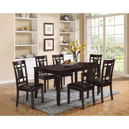ACME 71955 Sonata 7 Piece Pack Dining Set, Espresso & Espresso PU