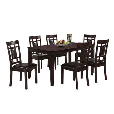 ACME 71955 Sonata 7 Piece Pack Dining Set, Espresso & Espresso PU ACME Furniture