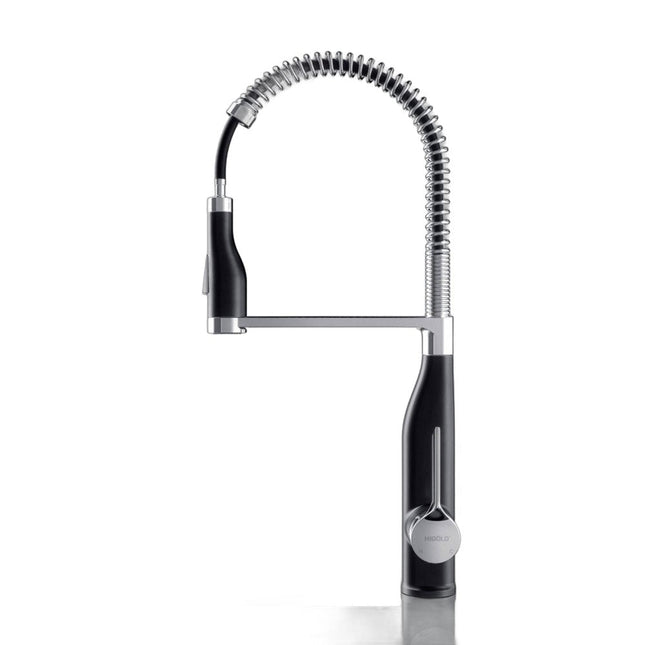 4" Black Stainless Steel Pull-Down Faucet HomeRoots