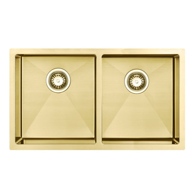 10" X 33" Gold Stainless Steel Undermount Kitchen Sink HomeRoots