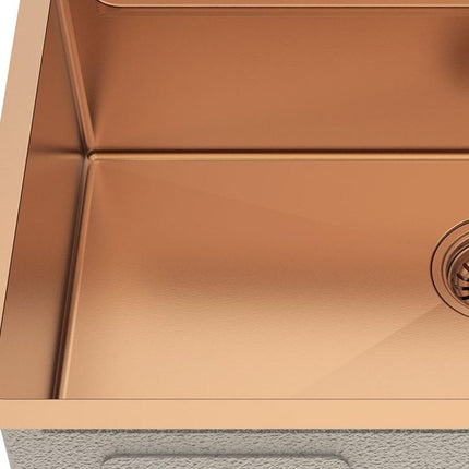 9" X 30" Gold Stainless Steel Undermount Kitchen Sink HomeRoots