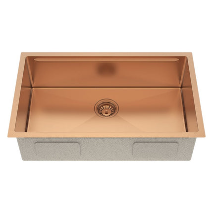 9" X 30" Gold Stainless Steel Undermount Kitchen Sink HomeRoots