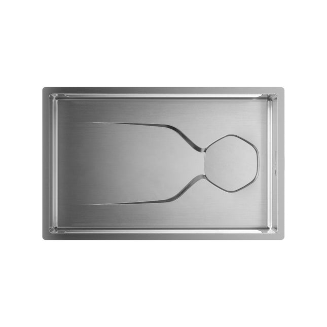 9" X 30" Silver Stainless Steel Undermount Kitchen Sink HomeRoots