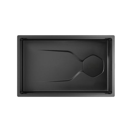9" X 30" Black Stainless Steel Undermount Kitchen Sink HomeRoots