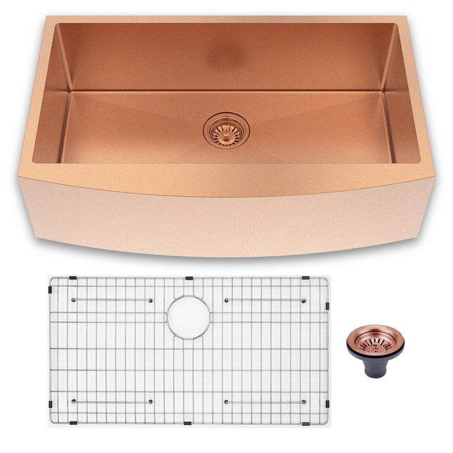 10" X 33" Gold Stainless Steel Undermount Kitchen Sink HomeRoots
