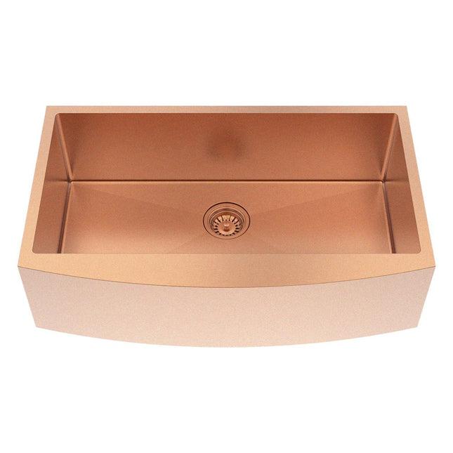 10" X 33" Gold Stainless Steel Undermount Kitchen Sink HomeRoots
