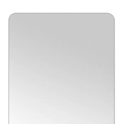 56" Silver Frameless Full Length Hanging Mirror HomeRoots