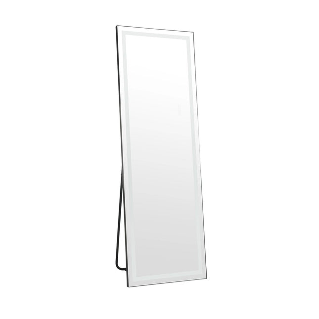 65" Silver Lighted Wall Mount Or Freestanding Frameless Standing Mirror