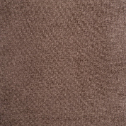Taupe and Brown Upholstery Dining Side Chair With Wheels