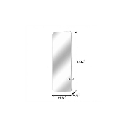 55" Frameless Full Length Hanging Mirror HomeRoots