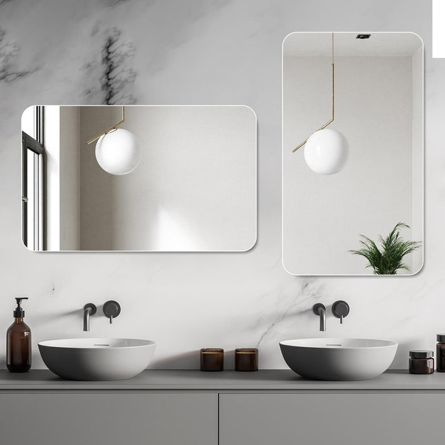 30" Frameless Bathroom Vanity Mirror HomeRoots