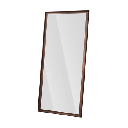71" Brown Wood Wall Mounted And Leaning Framed Full Length Mirror HomeRoots