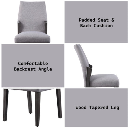 ACME 72292 Belay Side Chair, Grey Oak