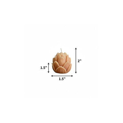 2" Orange Day at the Spa Scented Dimensional Flower Candle HomeRoots