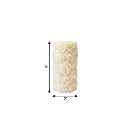 2" Ivory Clean Cotton Scented Candle HomeRoots