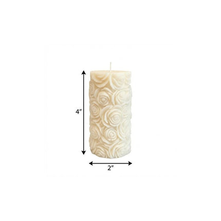 2" Ivory Clean Cotton Scented Candle HomeRoots