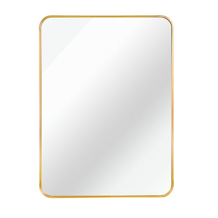 36" Gold Aluminum Framed Accent Mirror HomeRoots