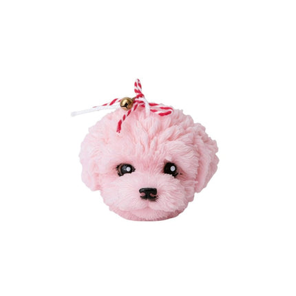 2" Pink Unscented Dimensional Dog Candle Novelty Novelty