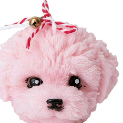 2" Pink Unscented Dimensional Dog Candle Novelty Novelty