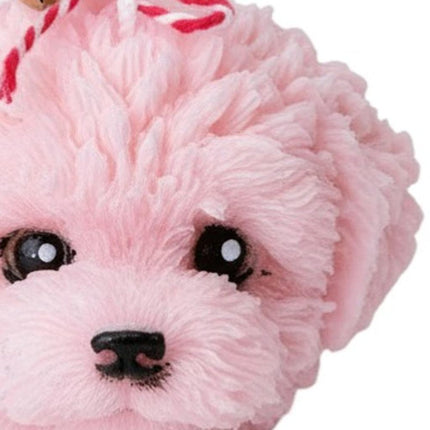 2" Pink Rose Petals Scented Dimensional Dog Candle HomeRoots