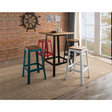 ACME 72330 Jacotte Bar Table, Natural & Black ACME Furniture