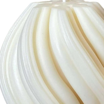 4" Ivory Black Ice Scented Candle Cylinder Pillar HomeRoots