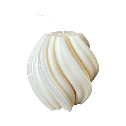 4" Ivory Black Ice Scented Candle Cylinder Pillar HomeRoots