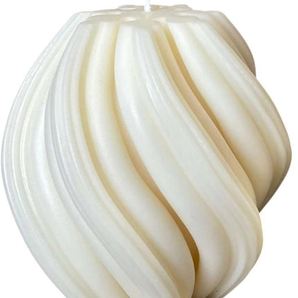 4" Ivory Black Ice Scented Candle Cylinder Pillar HomeRoots
