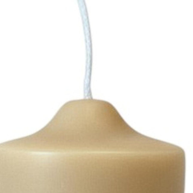 2" Almond Unscented Candle Round Pillar HomeRoots
