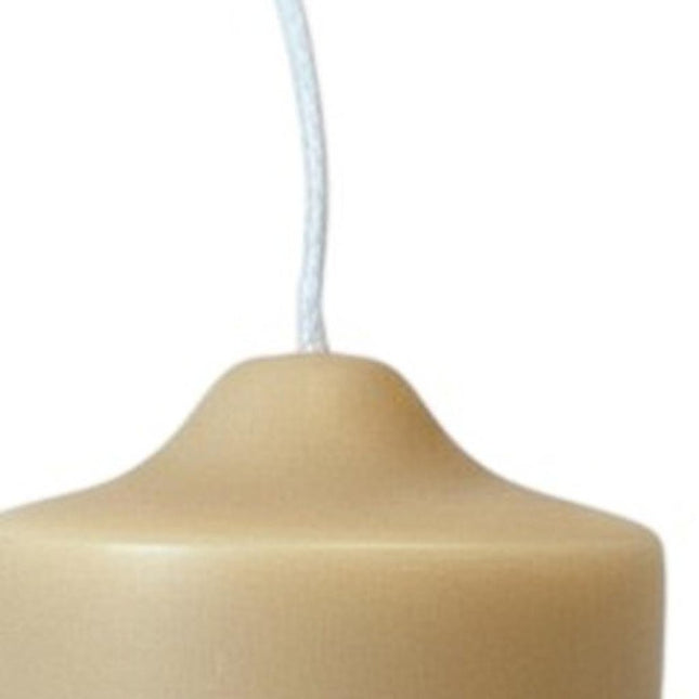 2" Almond White Tea Scented Candle Round Pillar HomeRoots