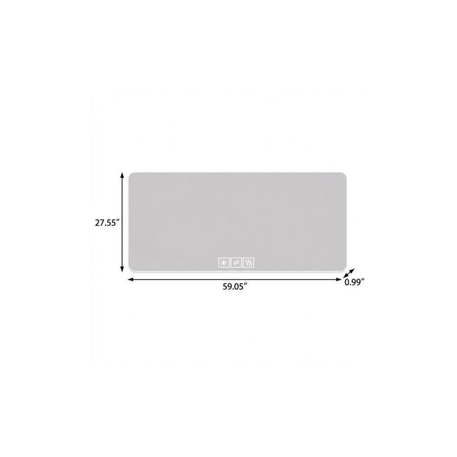 28" Lighted Frameless Anti Fog Bathroom Vanity Mirror HomeRoots