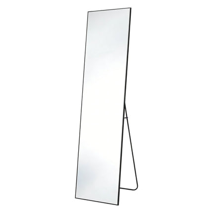 59" Black Aluminum Freestanding And Wall Mounted Framed Full Length Mirror HomeRoots