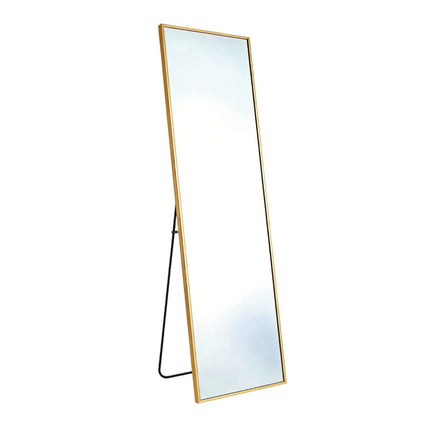 70" Gold Aluminum Freestanding And Wall Mounted Framed Full Length Mirror
