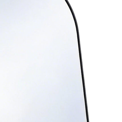 56" Black Aluminum Arch Freestanding And Wall Mounted Framed Full Length Mirror HomeRoots