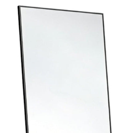 56" Black Aluminum Freestanding And Wall Mounted Framed Full Length Mirror HomeRoots