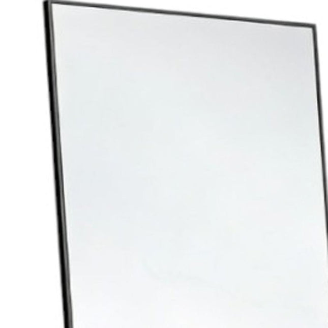 55" Black Aluminum Wall Mount Leaning Or Freestanding Framed Full Length Mirror HomeRoots