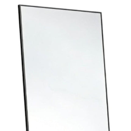 55" Black Aluminum Wall Mount Leaning Or Freestanding Framed Full Length Mirror HomeRoots