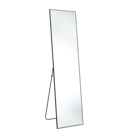 64" Black Aluminum Freestanding And Wall Mounted Framed Full Length Mirror HomeRoots
