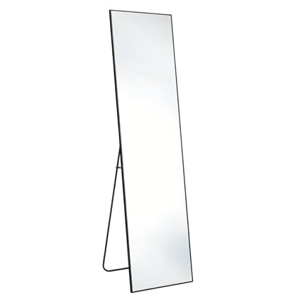 67" Black Aluminum Freestanding And Wall Mounted Framed Full Length Mirror HomeRoots