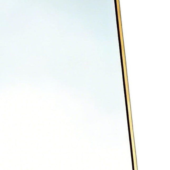 67" Gold Aluminum Freestanding And Wall Mounted Framed Full Length Mirror HomeRoots