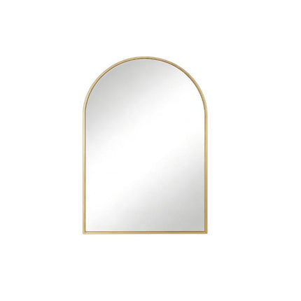 35" X 24" Gold Metal Arch Framed Anti Fog Accent Mirror HomeRoots