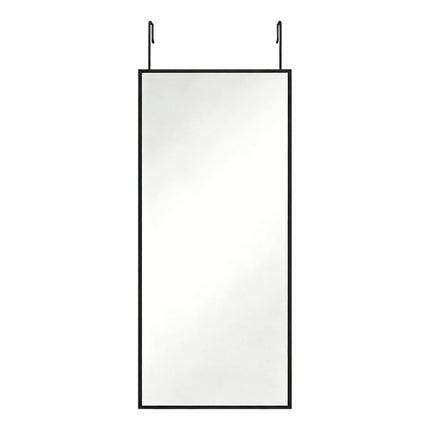 47" Black Aluminum Over the Door Framed Accent Mirror HomeRoots