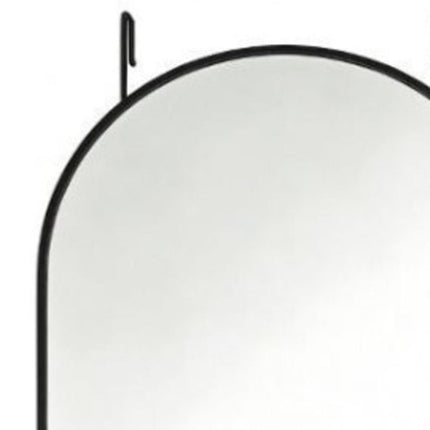 47" Black Aluminum Arch Over the Door Framed Accent Mirror HomeRoots