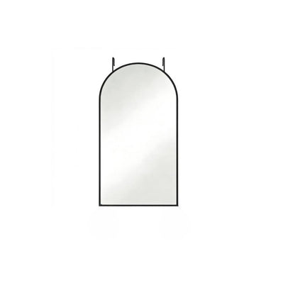 47" Black Aluminum Arch Over the Door Framed Accent Mirror HomeRoots