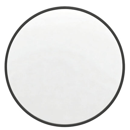 20" Black Aluminum Round Framed Accent Mirror HomeRoots