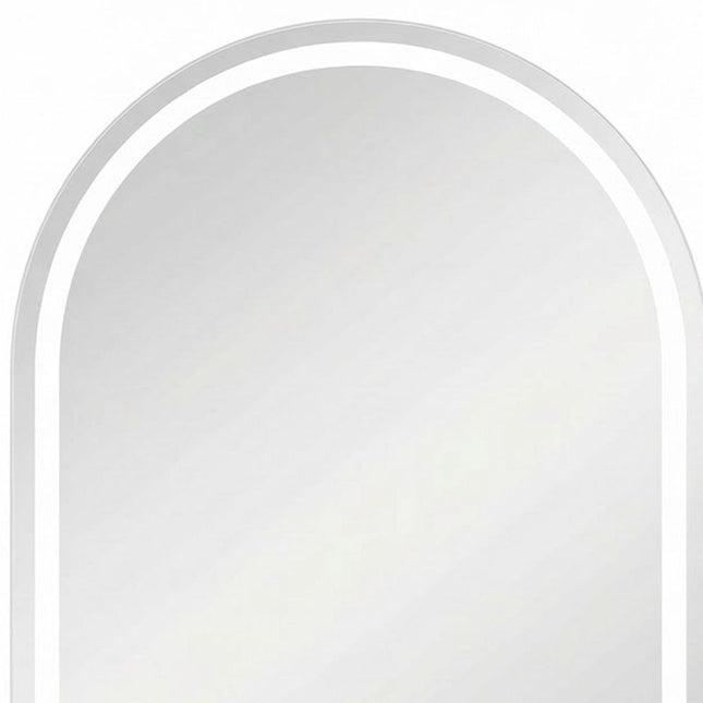 28" Arch Lighted Frameless Bathroom Vanity Mirror HomeRoots